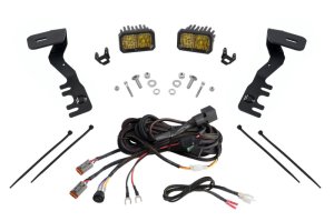 Toyota Tacoma LED Light Kit - Front - Diode Dynamics - Stage Series - Yellow - `24-`27